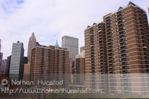 Residential buildings near the Brooklyn Bridge
